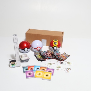 Kartová hra Pokémon Trading: Tin Box Bundle Poké Ball – Poké Ball, Premier Ball a Repeat Ball (9