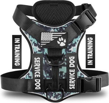 Postroj pre psa Demigreat DG005-Blue Camo-XL