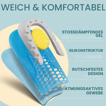 SULPO Pätné vložky do topánok – Vložky do topánok proti bolesti pat do pánskej a dámskej obuvi na korekciu