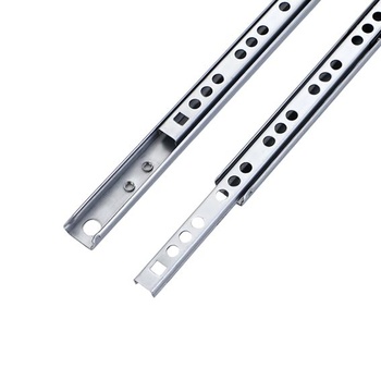 2 kovové výsuvy do zásuviek - drážka 17 mm, koľajnice pre zásuvky, čiastočný výsuv, valčekové výsuvy,