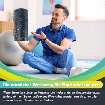 GYMERK Fascia Roller strednej tvrdosti, penový valec (33 x 14 cm), samomasážna fascia valec pre