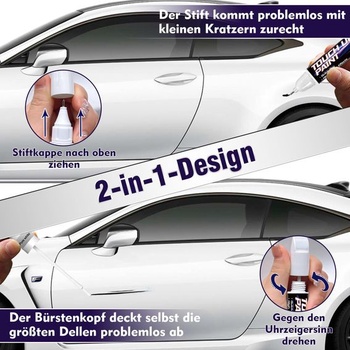 Retušovacie pero na auto HuakChai čierne 28ml