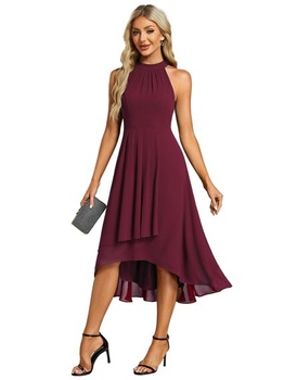 Dámske šaty Ever-Pretty Burgundy, veľ. 38
