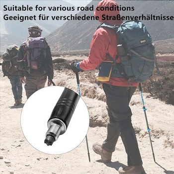 Náhradné hroty trekingových palíc z uhlíkovej ocele | Súprava 8 kusov | Pre skaly, tvrdý terén a náročné