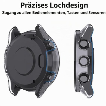 [2 kusy] Pouzdro a ochranný kryt displeje pro Garmin Forerunner 970 47 mm, pevné PC vojenské
