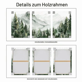 Obraz Halflemart pohoří 40x60 cm, 3 ks