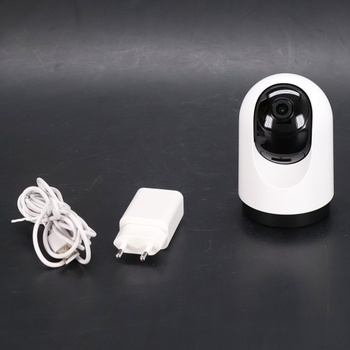 WOLFANG Vnútorná 2K bezpečnostná kamera, WiFi vnútorná kamera s 360 ° PTZ, automatickým sledovaním a
