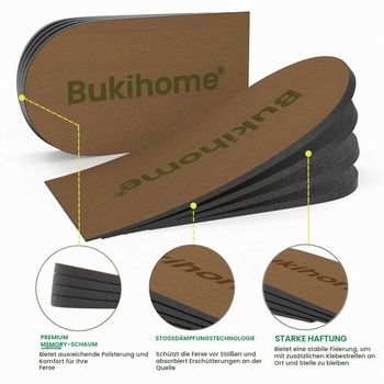 Vložky do topánok Bukihome Heel Spur - Vložky do Achillovej šľachy - 4vrstvové nastaviteľné pätky