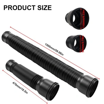 Flexibilné predĺženie zvodovej trubky pre zvodovú trubku 80/100 mm