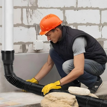 Flexibilné predĺženie zvodovej trubky pre zvodovú trubku 80/100 mm