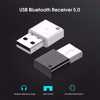 USB 5.0 Bluetooth hudební adaptér kompatibilní s autorádiem a subwooferem