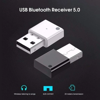 USB 5.0 Bluetooth hudobný adaptér kompatibilný s autorádiom a subwooferom