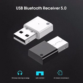 USB 5.0 Bluetooth hudební adaptér kompatibilní s autorádiem a subwooferem