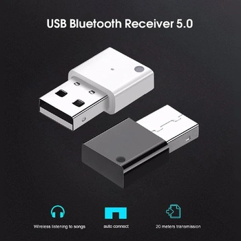 USB 5.0 Bluetooth hudobný adaptér kompatibilný s autorádiom a subwooferom
