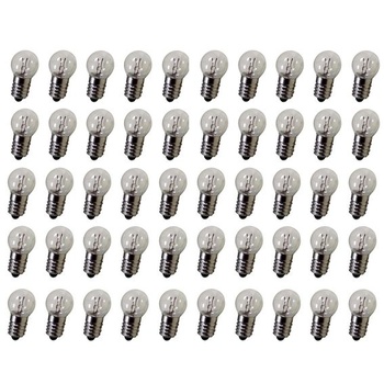 DC 50 kusov E10 2,5V 0,3A teplá biela žiarovka miniatúrne…