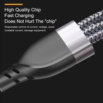 Multi USB kábel, univerzálny 5v1 rýchlonabíjací kábel s 2 portami typu C a micro USB, multinabíjací