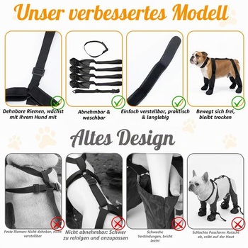 Topánočky pre psa Wood Homing čierne veľ. L