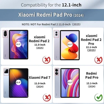 Pouzdro EasyAcc pro Redmi Pad Pro 12.1 / Xiaomi Poco Pad 12.1 2024, ultratenké ochranné pouzdro z