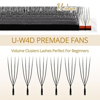 Lunamoon U-4D Volumen Wimpern W Wimpern Extension (U-4D-0.07-C, 8-15mm) U-4D-0.07-C 8-15mm