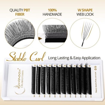 Lunamoon U-4D Volumen Wimpern W Wimpern Extension (U-4D-0.07-C, 8-15mm) U-4D-0.07-C 8-15mm