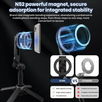 Magnetická selfie tyč 4 v 1 s dálkovým ovládáním Bluetooth