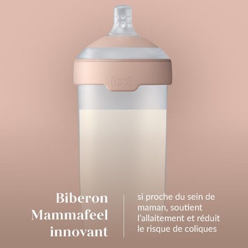 Dětská láhev Difrax LOVI Mammafeel - 330 ml, dynamický dudlík, vhodné pro kojení, bez BPA