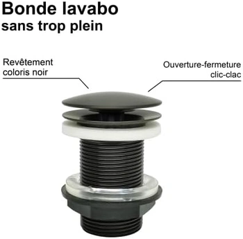 Odtoková souprava Rousseau 63mm černá