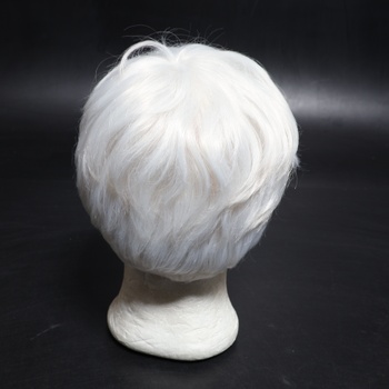 AIYLMZ Krátke strieborne biele parochne s ofinou pre ženy Elegantné nadýchané vrstvené biele parochne