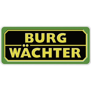 Visiaci zámok Burg Wächter, sada 2 kusov, priemer strmeňa 6 mm, 4 kľúče, Duo 222 40 SB, mosadz, priemer