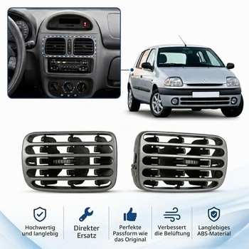 Mriežka vetracieho otvoru Twowinds 7702258280 kompatibilná s Renault - ľavá/pravá čierna