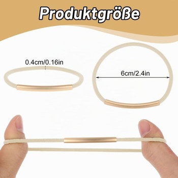 Sada 10 gumiček do vlasů Prasacco pro ženy, náramky s gumičkami do vlasů pro ženy, elastické