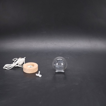 Krištáľová guľa Charfia s LED, 60 mm