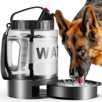 Fľaša na vodu pre psov lesotc 2200 ml, prenosná XXL extra…