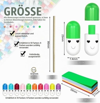 300 ks kapslí s dopisy, roztomilé kapsle s milostnými dopisy pro přítele, přítelkyni na Valentýna
