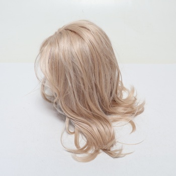 FESHFEN Parochne s čipkovou prednou časťou a ofinou, 45 cm dlhé, Dámske parochne, Blond syntetické