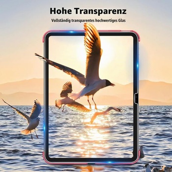Puzdro CACOE pre iPad (A16) 11./10. generácie (2025/2022) s ochranou displeja, melónovo červená