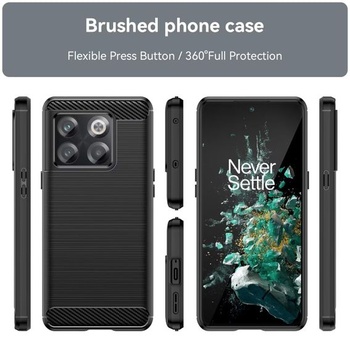 Ochranný kryt pre OnePlus 10T 5G, pre OnePlus Ace Pro, CPH2415 Ultratenký kryt s imitáciou uhlíkových