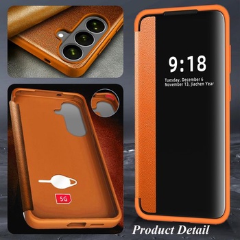 Ochranné puzdro S26 pre Samsung S26, Flipové puzdro, Priehľadné, Tenké, Priehľadné, Flipové puzdro