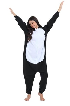 Dámsky halloweensky kostým Onesie, veľkosť 23, čierny, veľkosť L