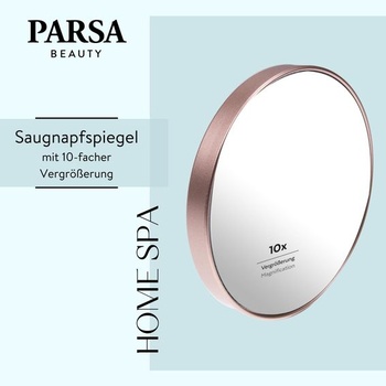 Kúpeľňové zrkadlo PARSA BEAUTY s prísavkami (šampanské) Šampanské
