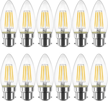 LED žiarovky LVWIT 4W C35 B22