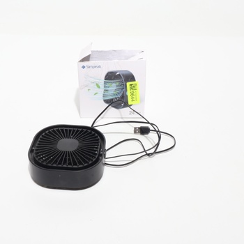 Simpeak USB ventilátor, mini USB stolní ventilátor, malý tichý ventilátor, černý