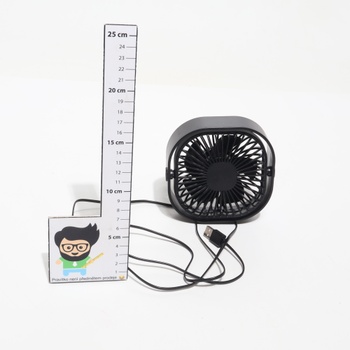 Simpeak USB ventilátor, mini USB stolný ventilátor, malý tichý ventilátor, čierny
