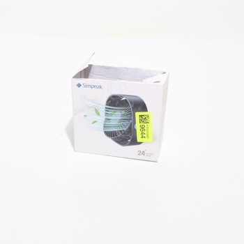Simpeak USB ventilátor, mini USB stolný ventilátor, malý tichý ventilátor, čierny