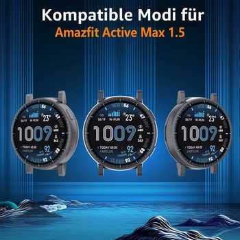 [2 balení] pro Amazfit Active Max 48mm pouzdro a chránič obrazovky, pevné PC vojenské nárazuvzdorné