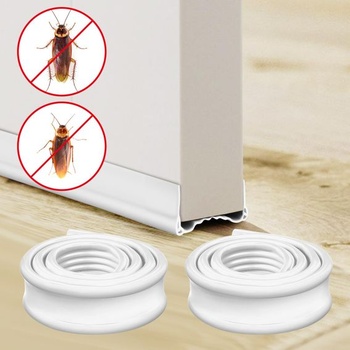 Flintronic tesnenie dverí, 1m silikónové tesnenie dverí, biele, PVC guma, tesnenie dverí, dvere o