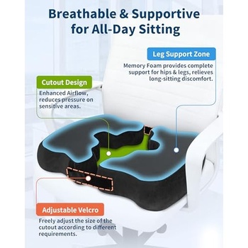 HOMCA Sedací polštář Memory Foam Ergonomicky