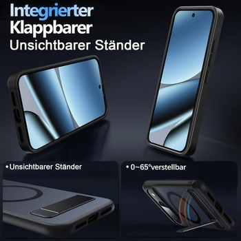 Puzdro na telefón Tawarror MagStand pre Google Pixel 10 Pro XL, matné priesvitné magnetické