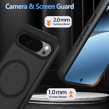 Puzdro na telefón Tawarror MagStand pre Google Pixel 10 Pro XL, matné priesvitné magnetické
