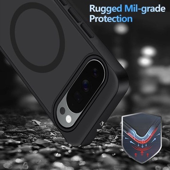 Puzdro na telefón Tawarror MagStand pre Google Pixel 10 Pro XL, matné priesvitné magnetické
